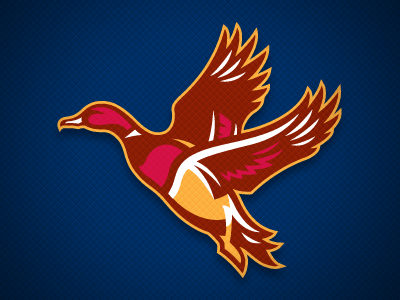 Red Bird College Logo - College of the Mainland Fighting Ducks Bird by Chad B Stilson ...
