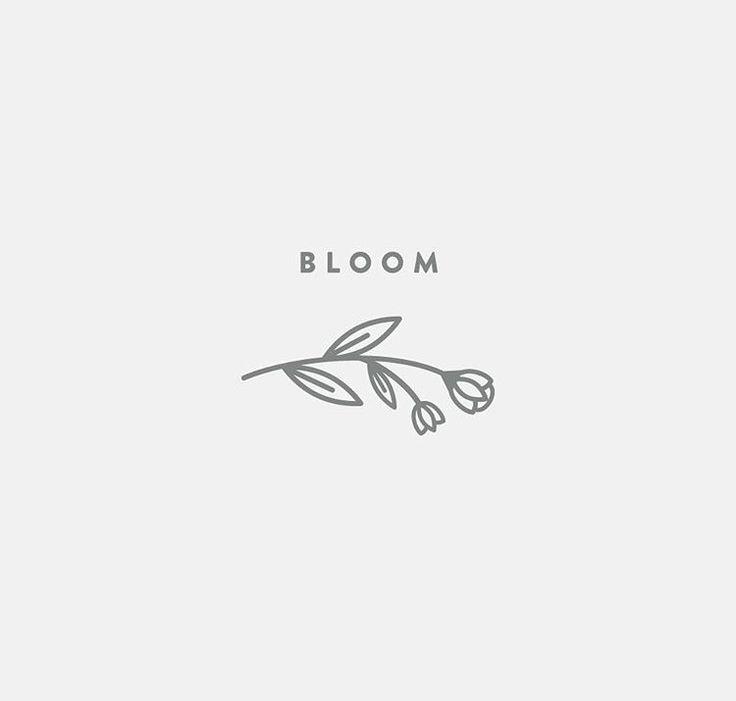 In Bloom Flower Logo - Flower logo design inspiration. Graphic Design Inspiration. Logo