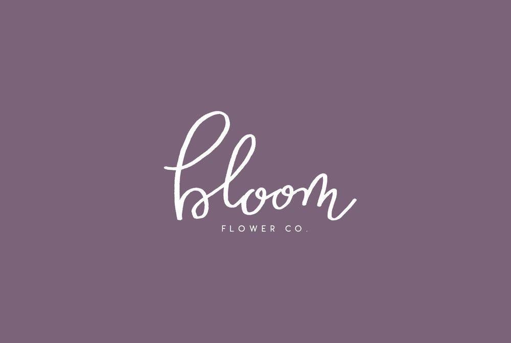 In Bloom Flower Logo - Bloom Flower co. — Alisa Wismer Design & Illustration