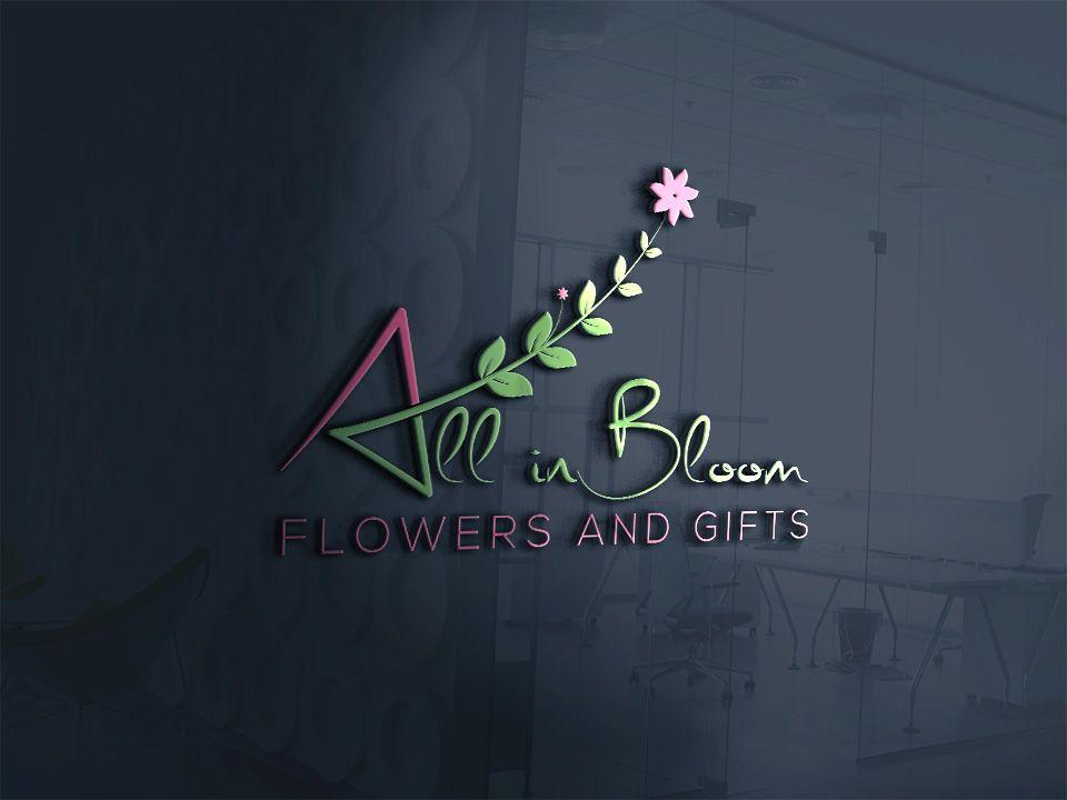In Bloom Flower Logo - Elegant, Playful, Florist Logo Design for All in Bloom Flowers