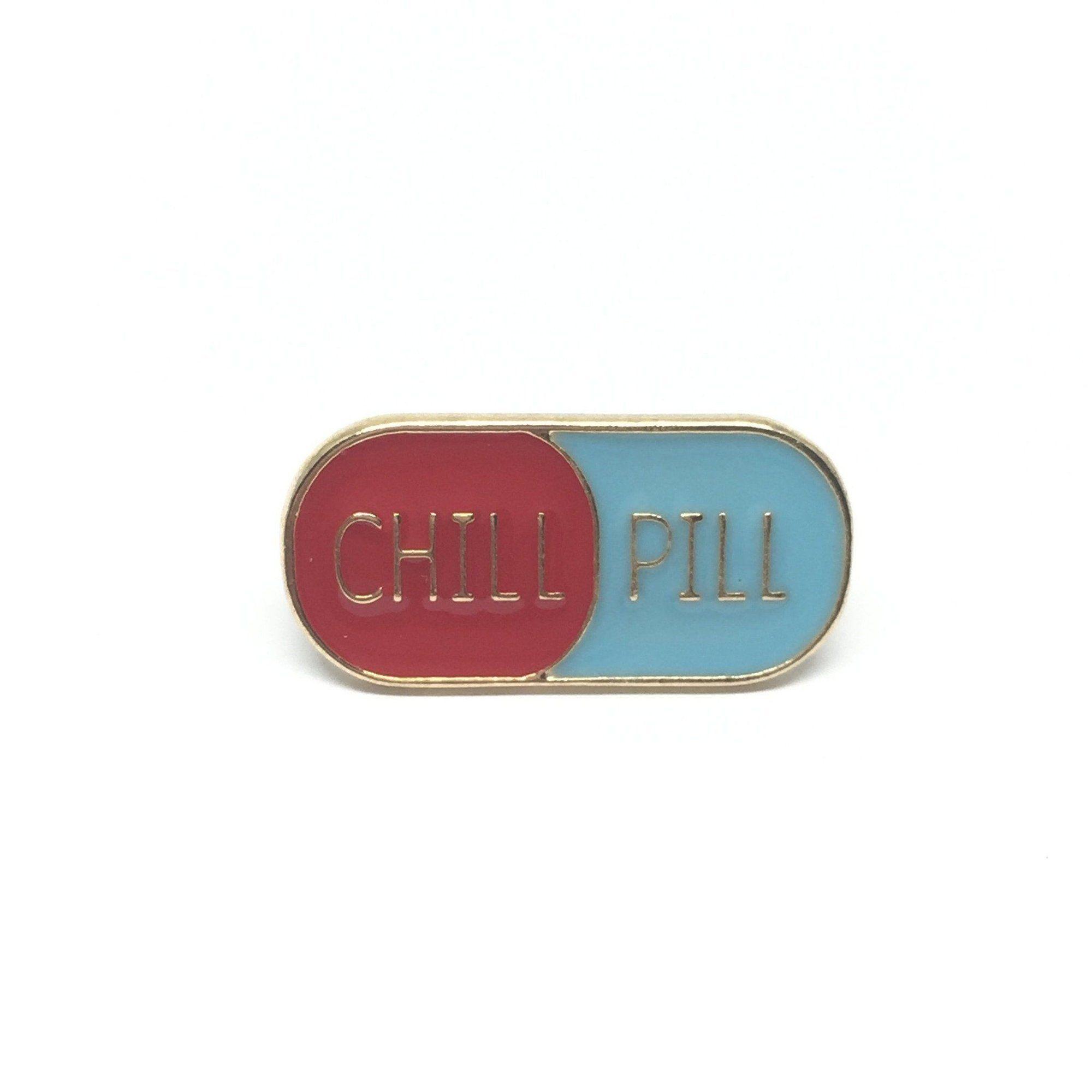 Chill Pill Logo - Emoticon Emoji Pins - Chill Pill - Slickies