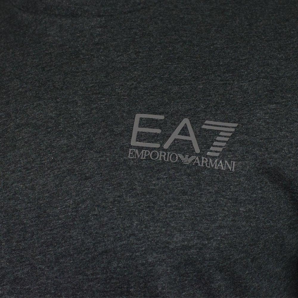 Dark Grey Logo - Ea7 Core Logo T-Shirt in Dark Grey| Chameleon Menswear