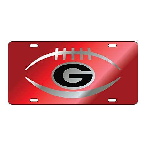 Red Laser Logo - Amazon.com : Georgia Bulldogs Mirror Laser License Plate Tag Mirro ...