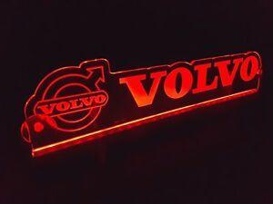 Red Laser Logo - 24 Volts VOLVO With LOGO LASER ENGRAVED ILLUMINATING RED LED PLATE ...