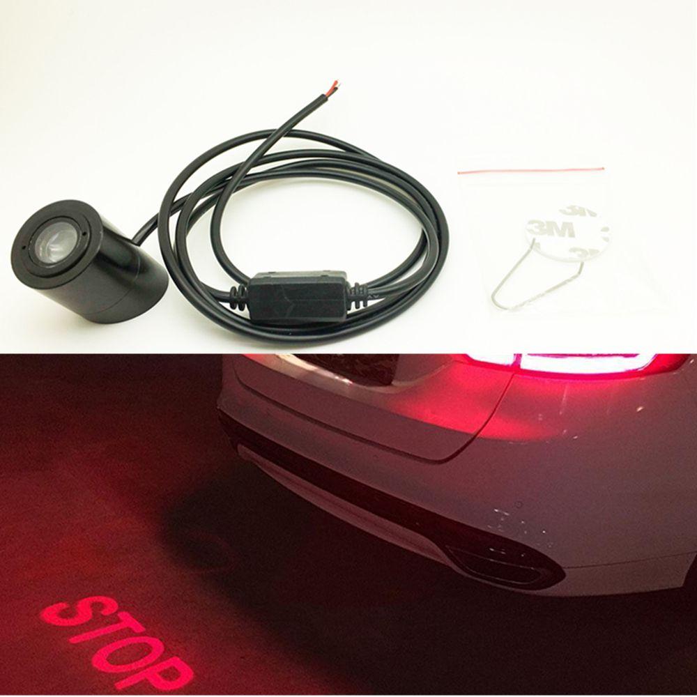Red Laser Logo - STOP Logo LED Car Tail Warning Light Red Laser Projector Brake Lamp ...