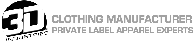 Clothing Manufacturer Logo - 3D Industries - Custom Apparel Manufacturing