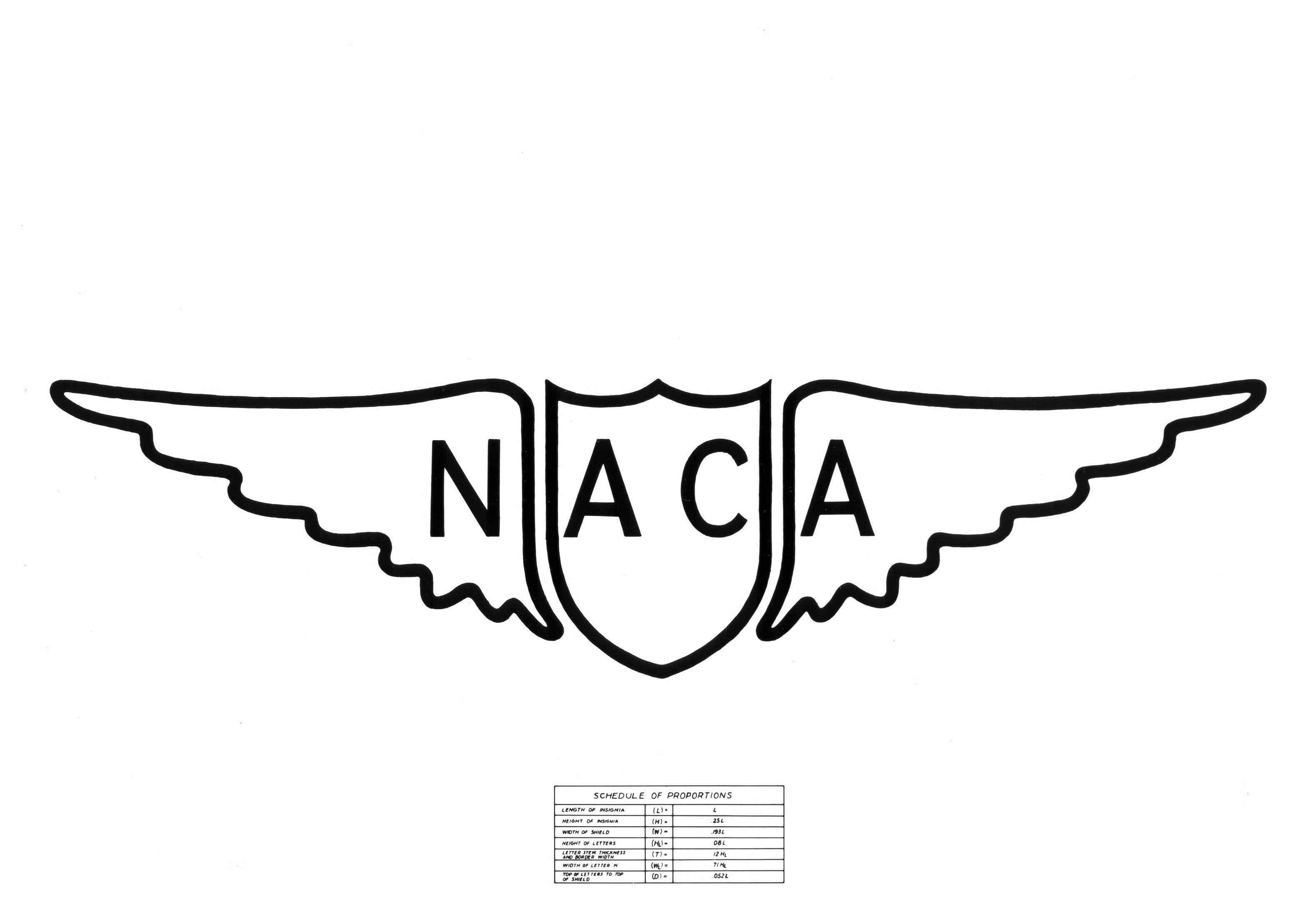 NACA NASA Logo - Insignia Heraldry Of The Space Race