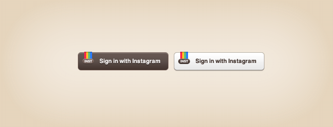 Login Instagram Logo - Free Instagram Sign-in Buttons PSD files, vectors & graphics ...