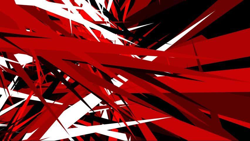 Black and White On Red Background Logo - Motion Dynamic Triangle Background. Red Stock Footage Video (100 ...