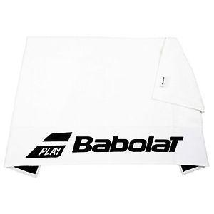 White w Logo - Babolat Towel White W Black 50x100cm