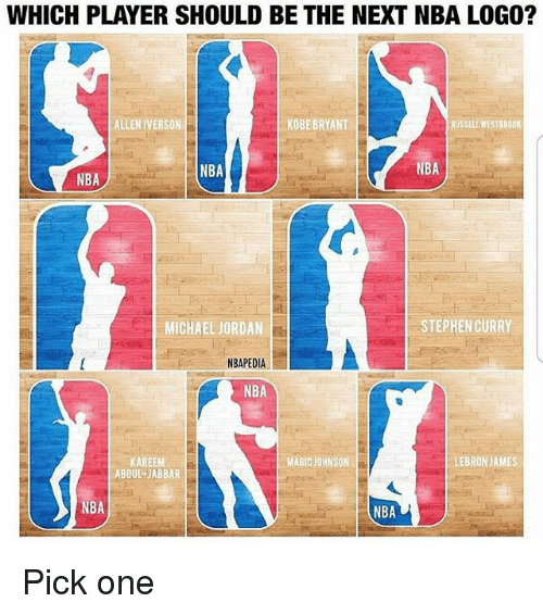 Michael Jordan NBA Logo - WHICH PLAYER SHOULD BE THE NEXT NBA LOGO? ALLEN IVERSON KOBEBRYANT