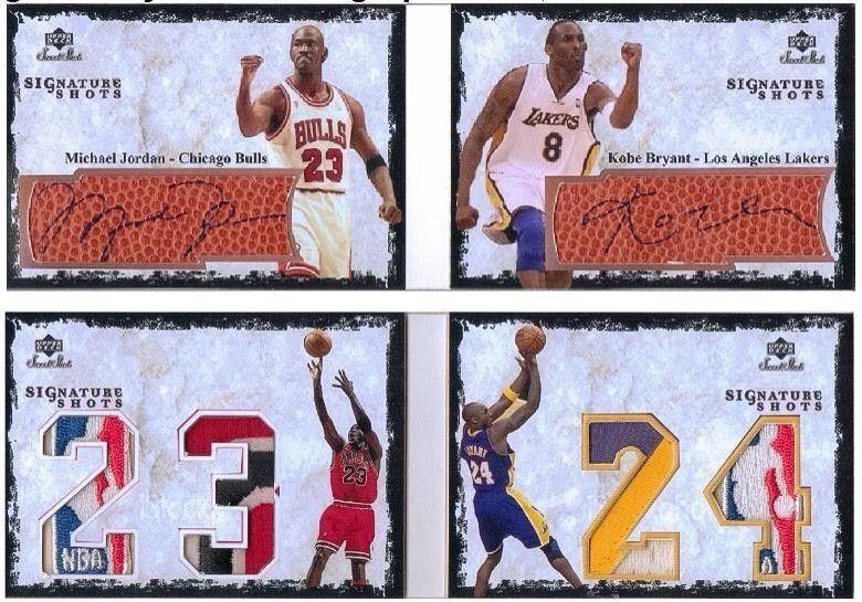 Michael Jordan NBA Logo - Michael Jordan Kobe Bryant NBA Logo Jersey Patch Autograph Handmade