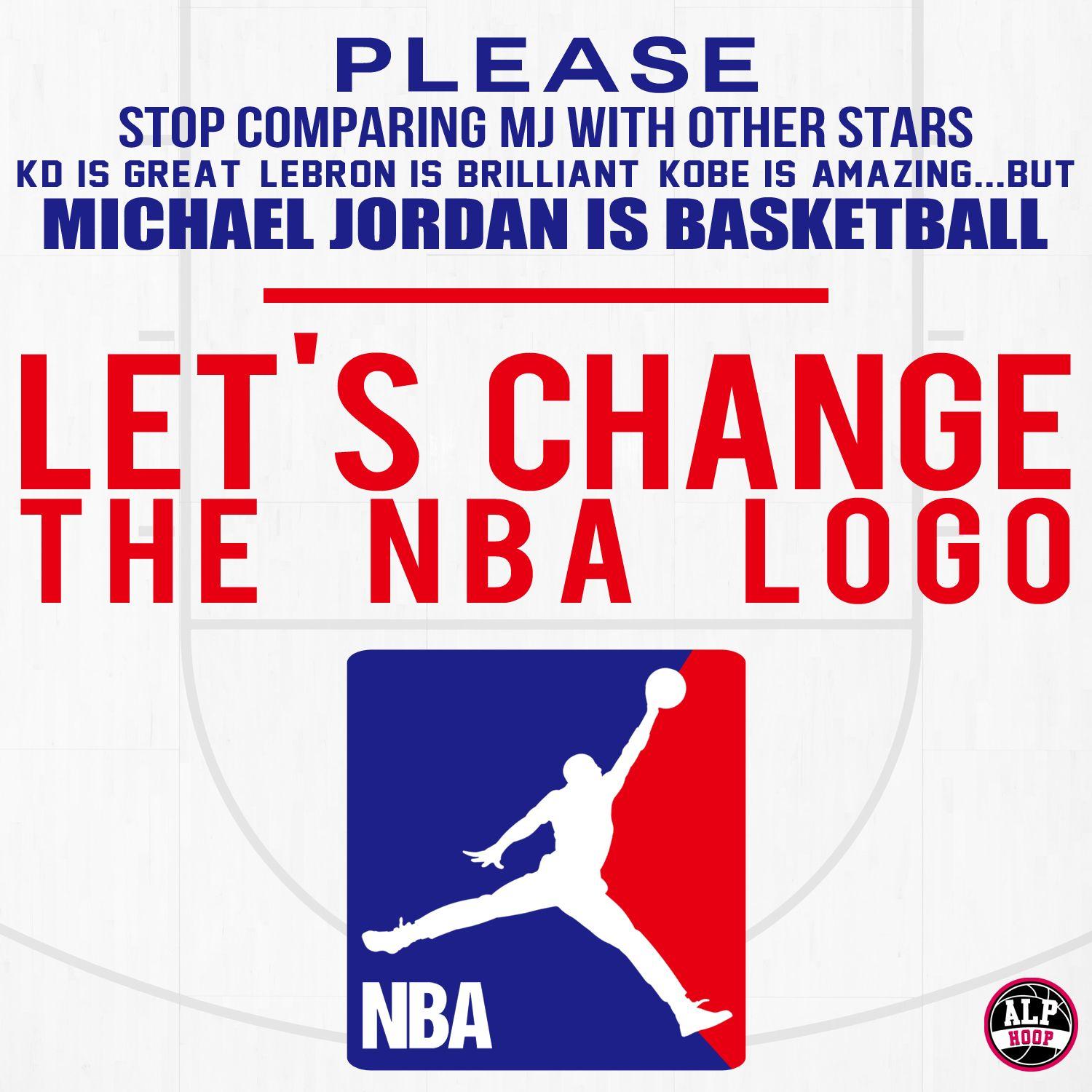 Michael Jordan NBA Logo - MJ is basketball