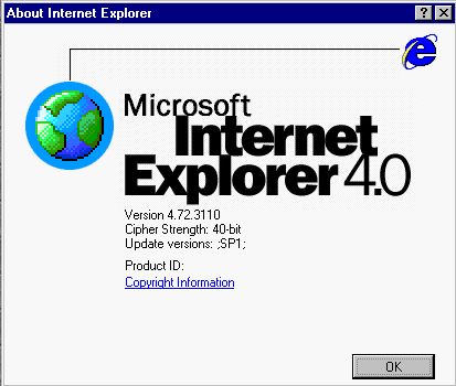 Internet Explorer 1 Logo - A visual history of Internet Explorer from 1 to 9 - TechRepublic