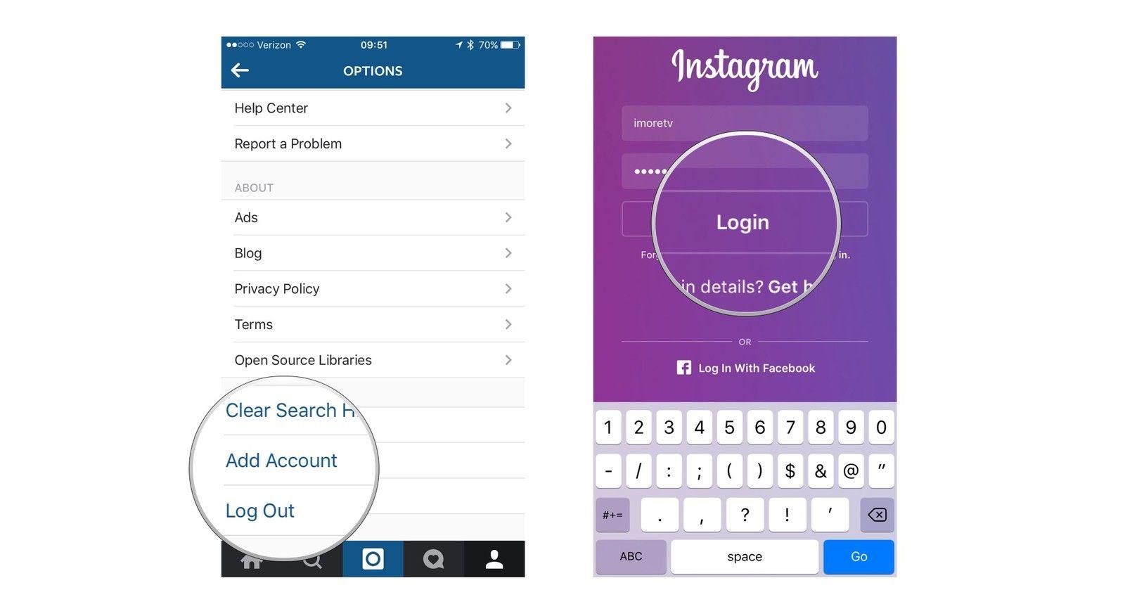 Login Instagram Logo - How to use multiple accounts on Instagram for iPhone | iMore
