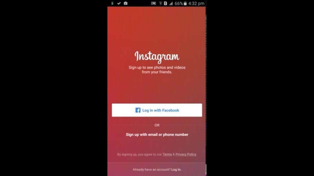 Login Instagram Logo - how to login instagram samsung galaxy - YouTube