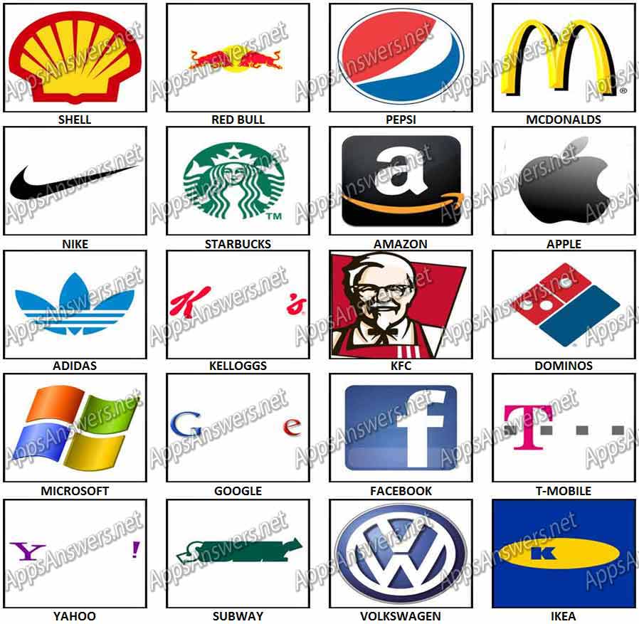 100 Pics Answers Logo - 100 Pics – Logos Answers | Apps Answers .net