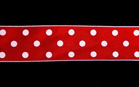 Red Circle with White Spot Logo - Red and White Spot Ribbon 3 Metres: Amazon.co.uk: Kitchen & Home