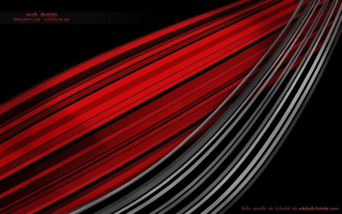 Black and White with Red Background Logo - Black, White And Red Background