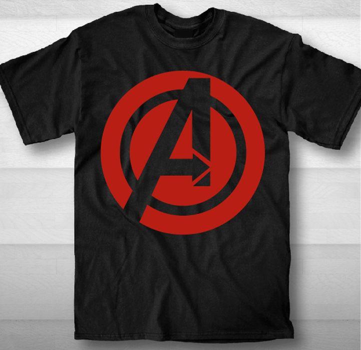 T-Shirt Logo - Avengers t-shirt Logo Plain t-shirt black