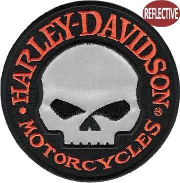 Harley-Davidson Skull Logo - Harley Davidson Reflective Skull Patch Patch