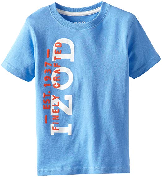 Izod Clothing Logo - Amazon.com: IZOD Little Boys' Logo Vertical Tee, Waverunner, Large ...