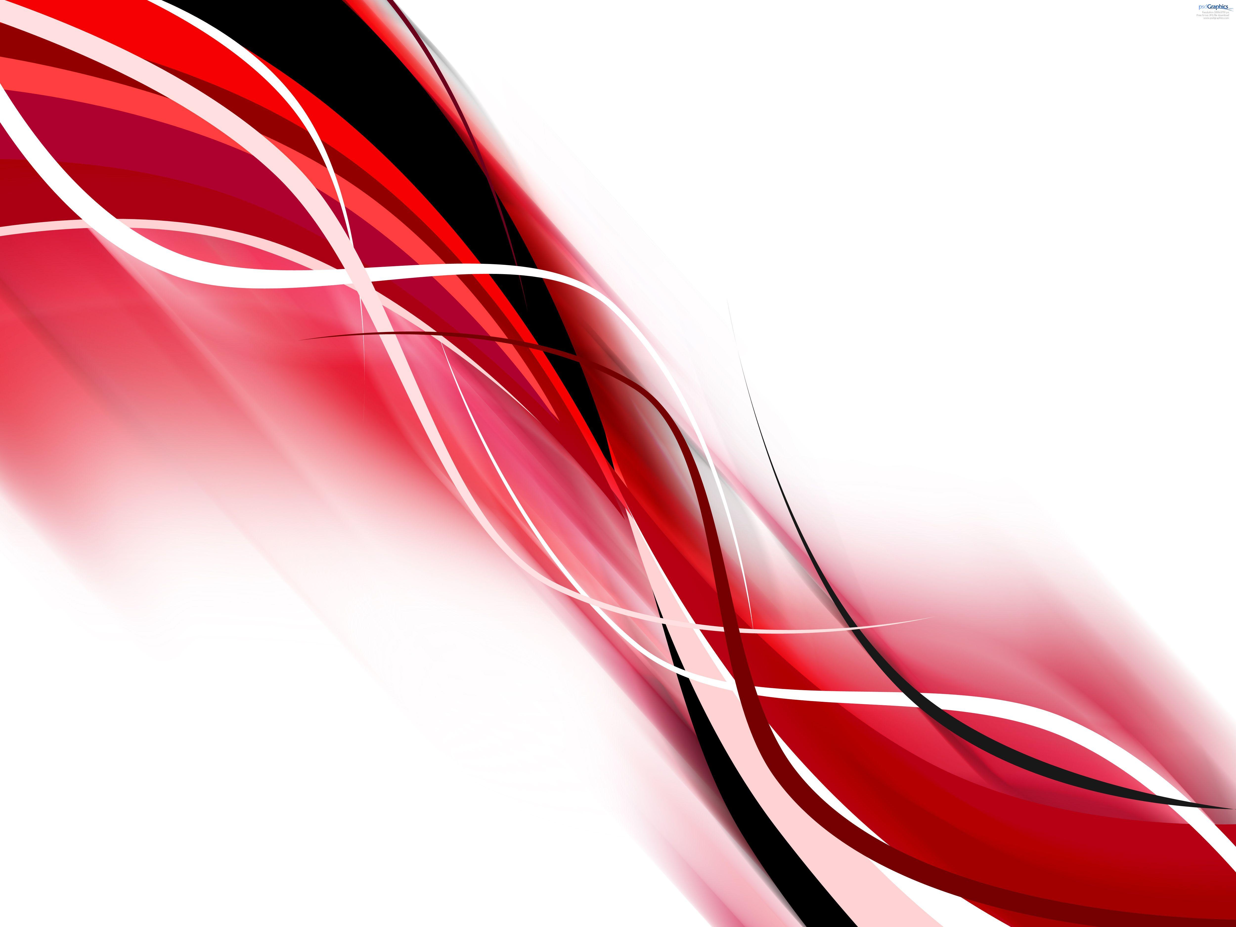Black and White with Red Background Logo - Red graphics