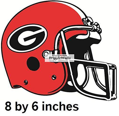 LC Bulldogs Logo - Inch Football Helmet Uga University of Georgia Bulldogs Mascot