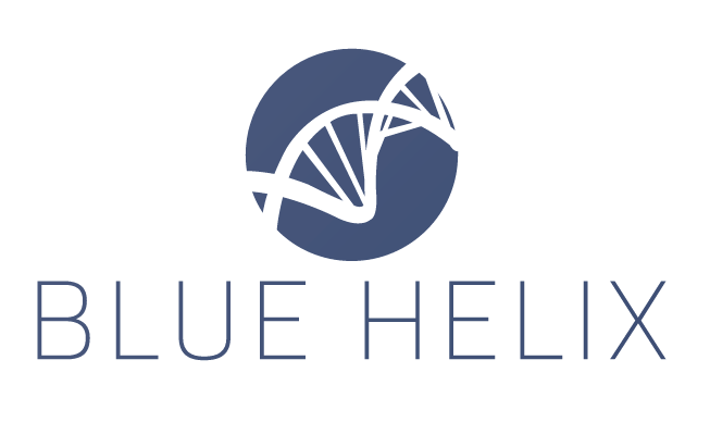 Blue and Green Helix Logo - Blue Helix, LLC