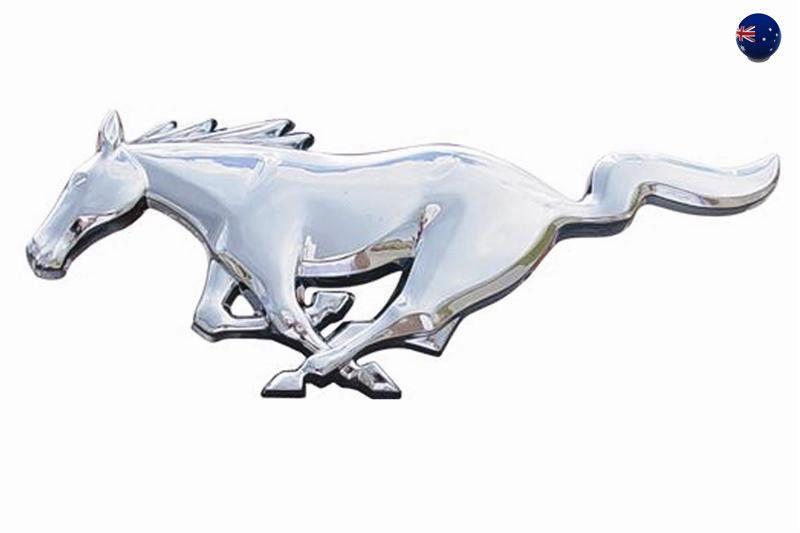 Mustang Horse Logo - Car Emblem Ford Mustang Running Horse Badge Logo Decal Sticker 3D ...