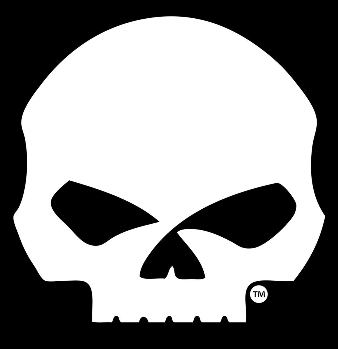 Harley-Davidson Skull Logo - CG46010 Davidson® Willie G Skull Logo Cutz™ Rear Window
