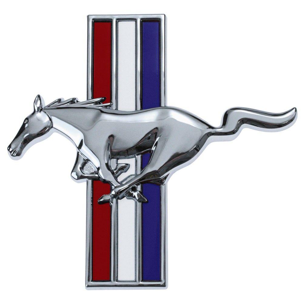 Mustang Horse Logo - Ford YR3Z16228BA Mustang Fender Emblem Stick-On Driver 1994-04
