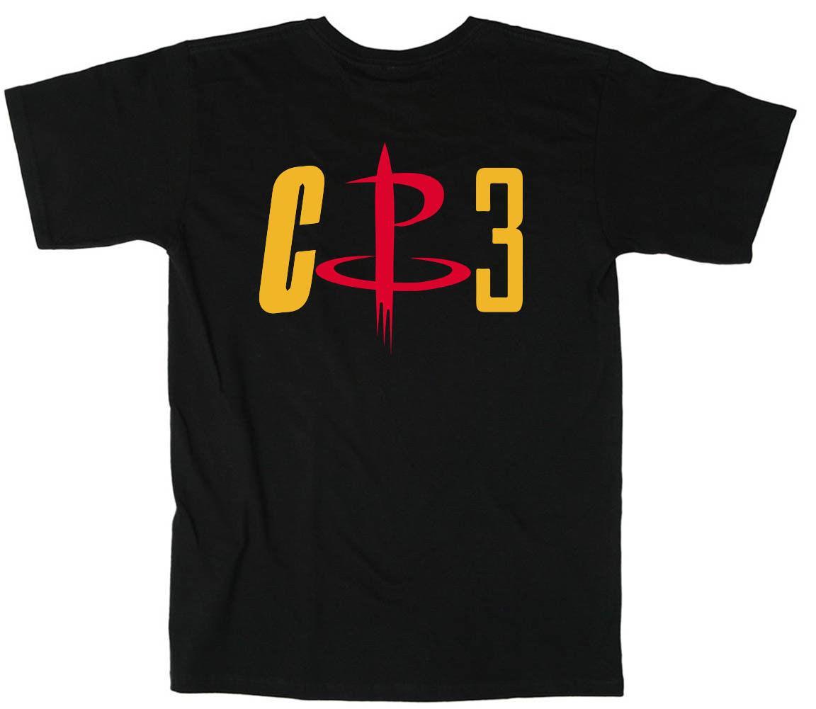 Chris Paul Logo - BLACK Chris Paul Houston Rockets CP3 Logo T Shirt A Shirt A Day T
