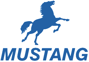 Mustang Horse Logo - Picture of Blue Mustang Horse Logo