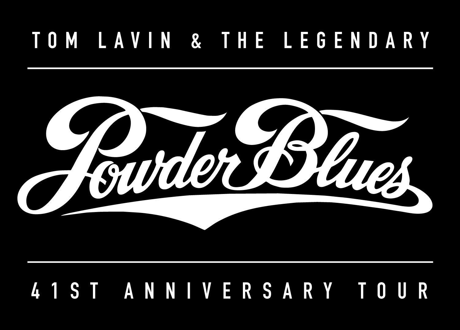 Dark Blue S Logo - Press Kit. Tom Lavin and the Legendary Powder Blues