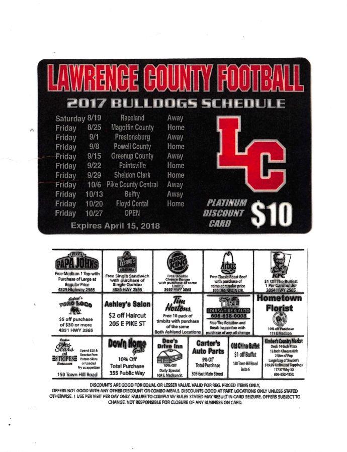 LC Bulldogs Logo - LC 2017 Bulldog Card - Lawrence County Schools