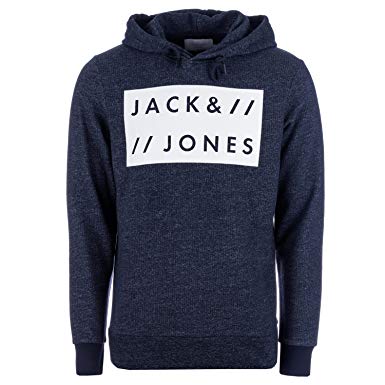 Dark Blue S Logo - Mens Jack Jones Mens Submit Logo Hoody in Dark Blue - S: Jack Jones ...