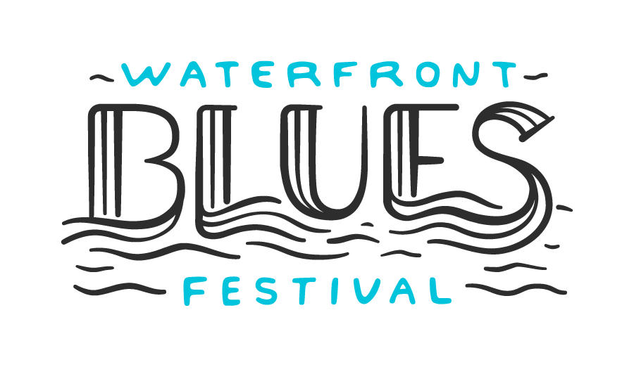 Dark Blue S Logo - Waterfront Blues Fest