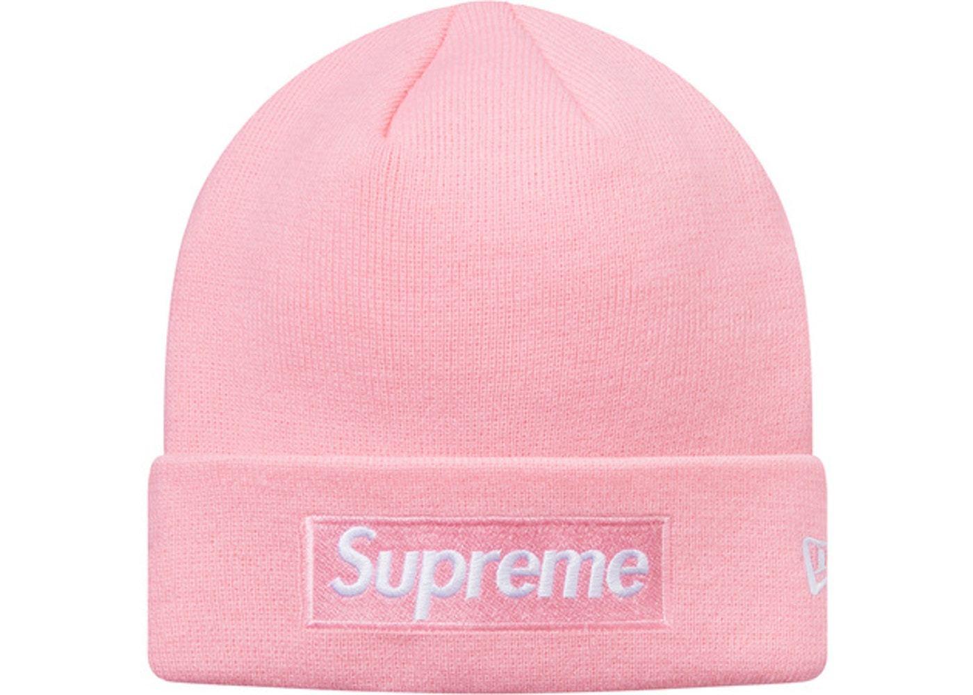 Pink Supreme Box Logo - Supreme Box Logo Beanie Pink FW16