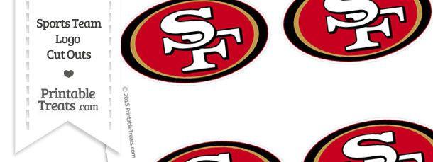 Small 49ers Logo - Small San Francisco 49ers Logo Cut Outs — Printable Treats.com