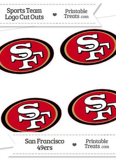 Small 49ers Logo - Small San Francisco 49ers Logo Cut Outs from PrintableTreats.com ...