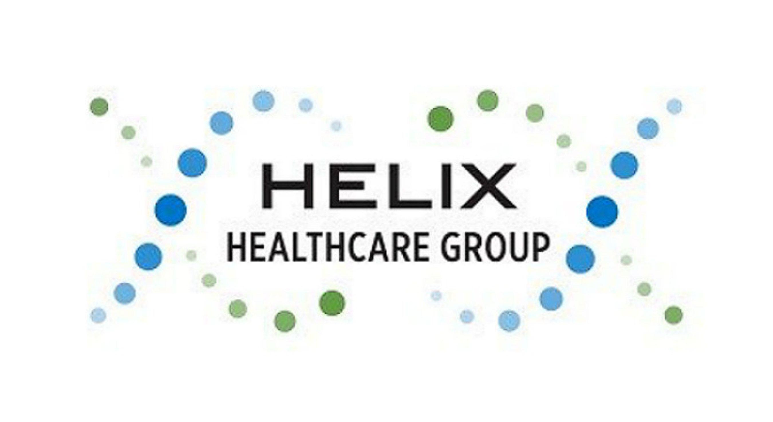 Blue and Green Helix Logo - World-class holistic therapy destination Helix Healthcare Group ...