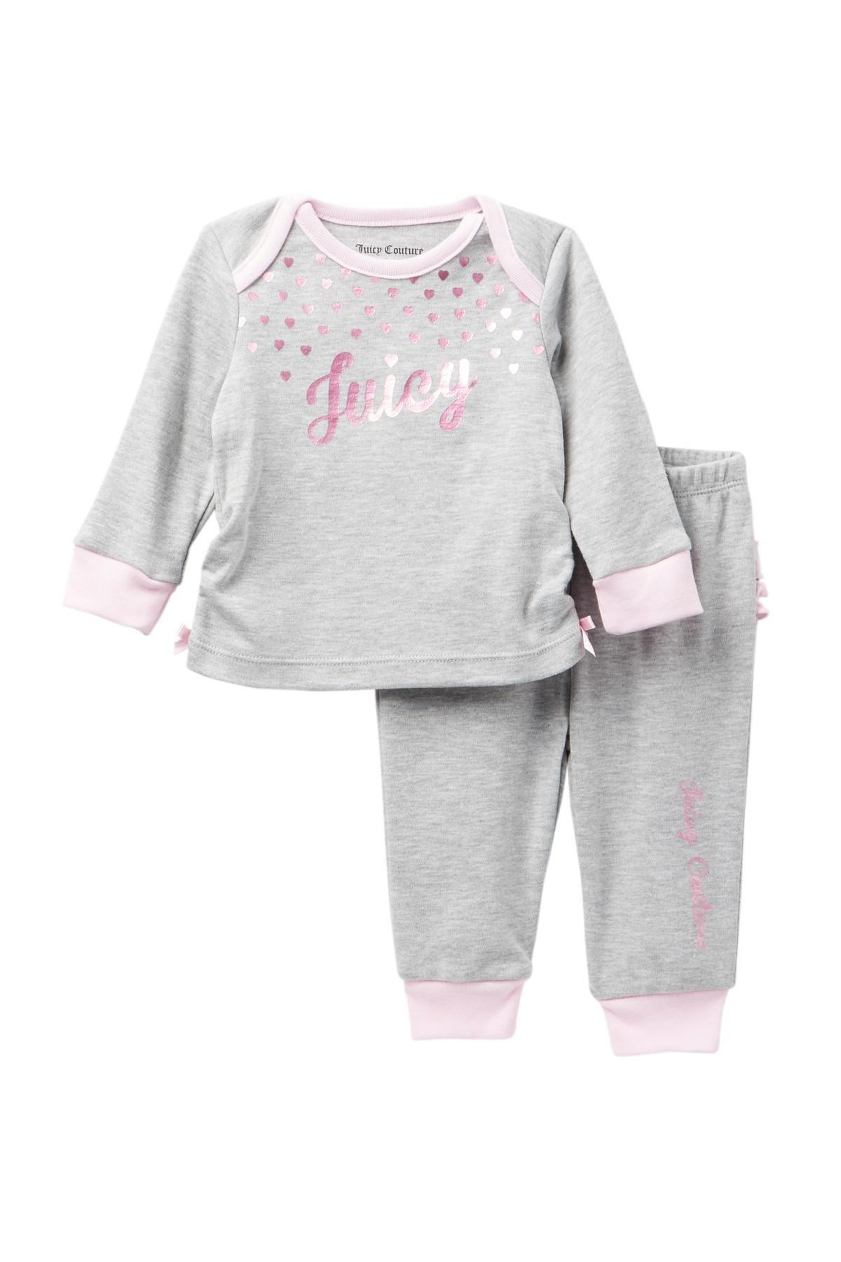 Juicy Couture Hearts Logo - Lyst Couture Hearts Top & Ruffle Bottom Pants Set baby