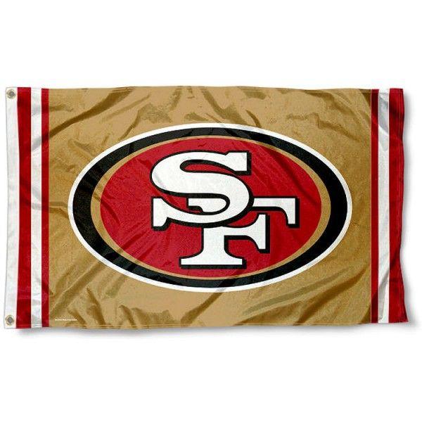 Small 49ers Logo - San Francisco 49ers Metallic Gold Logo Flag your San Francisco 49ers