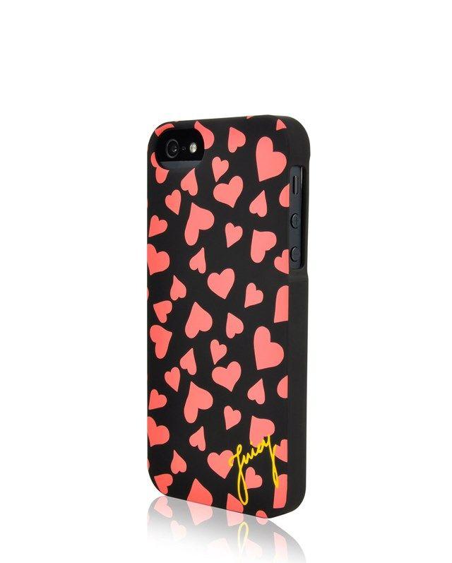 Juicy Couture Hearts Logo - JUICY PLUSH HEARTS IPHONE 5 CASE