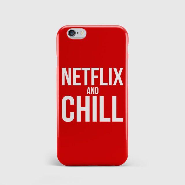 Netflix iPhone Logo - 3d Full Cover Printed Case for iPhone - Netflix and Chill Logo ...