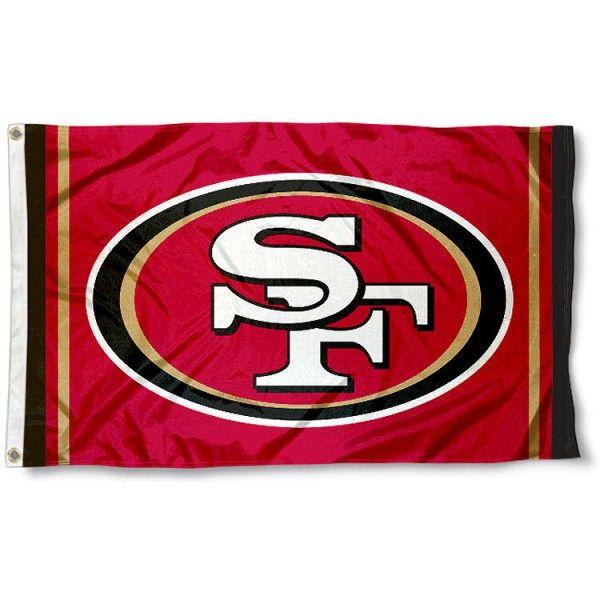 Small 49ers Logo - San Francisco 49ers Logo Flag and San Francisco 49ers Logo Flags