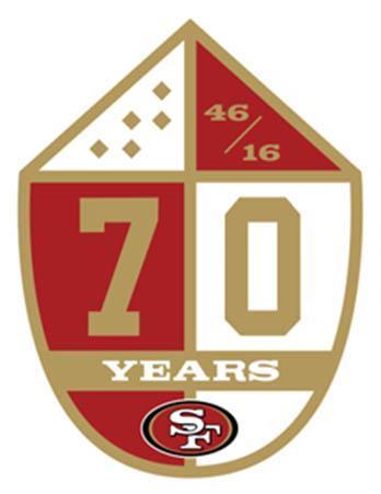 Small 49ers Logo - 49ers unveil 70th anniversary logo; design critics, your take? – The ...