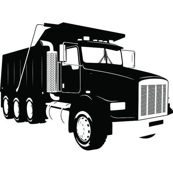 Construction Truck Company Logo - Truck Driver 24 Dump Truck Trucker Industrial Construction | Etsy
