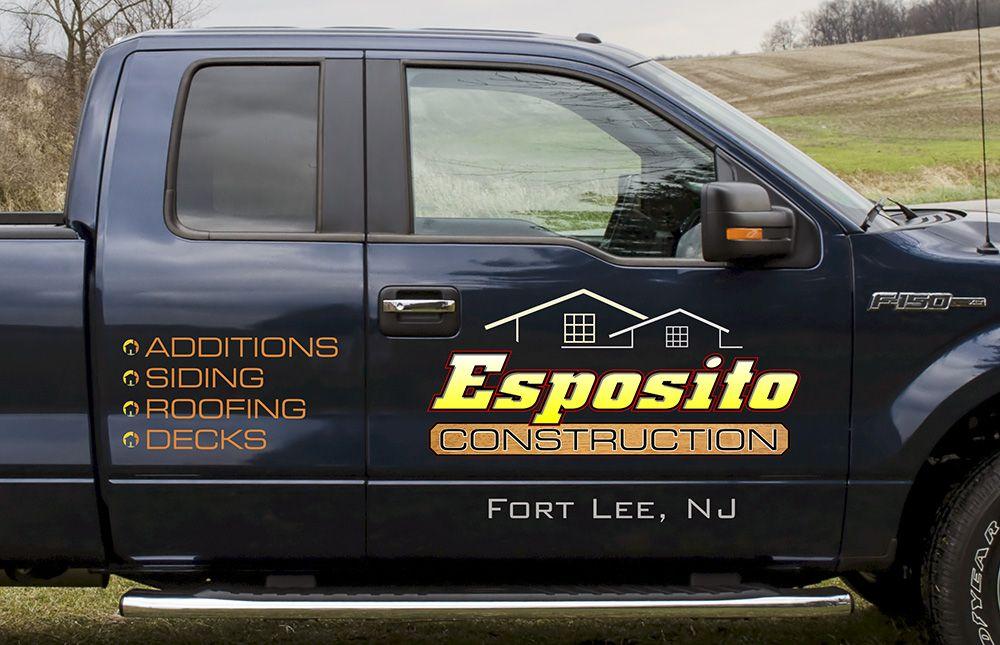 Construction Truck Company Logo - New Jersey truck lettering and logo design for construction company